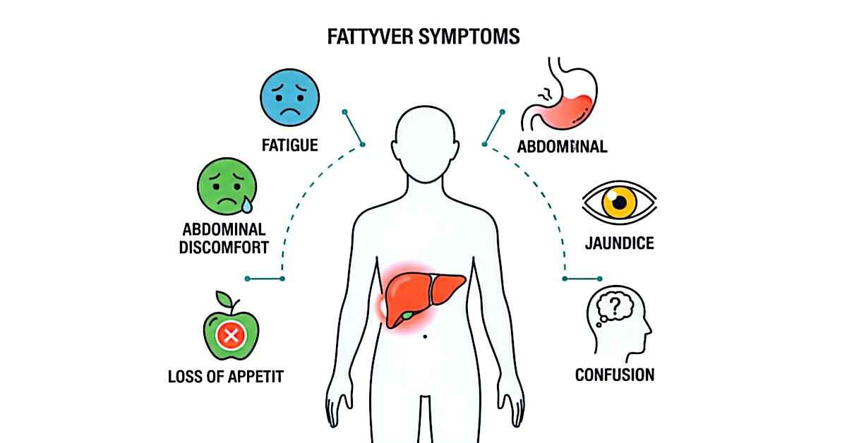 Fatty liver symptoms image 1